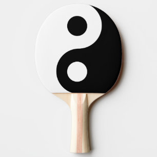 Anpassbares Black Yin Yang Symbol Tischtennis Schläger