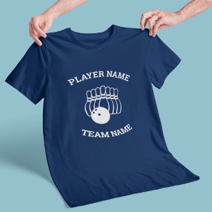 Anpassbares Bowlingteam T-Shirt