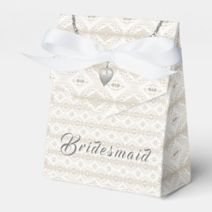 Anpassbares Brautjungfer-Kleid mit falscher Spitze Geschenkschachtel