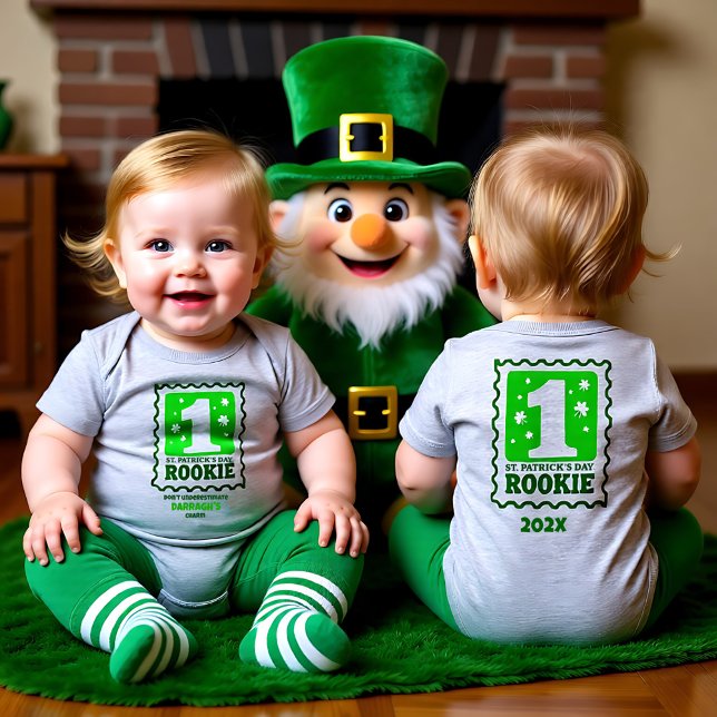 ☘️  Anpassbares Charme-Starter-Kit Baby Strampler (☘️ Customizable Charm Starter Kit Baby Bodysuit)