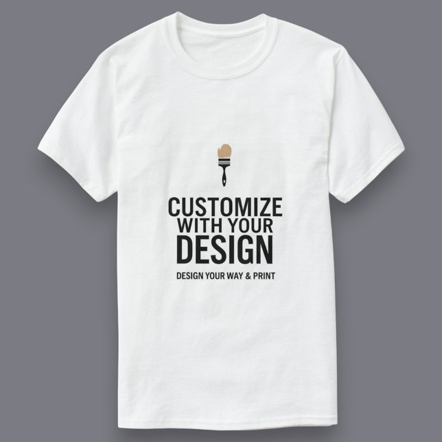 Anpassbares einfaches weißes Business Corporate T-Shirt (Von Creator hochgeladen)