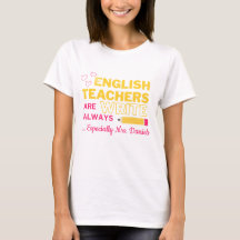 Anpassbares Englischlehrer-Shirt