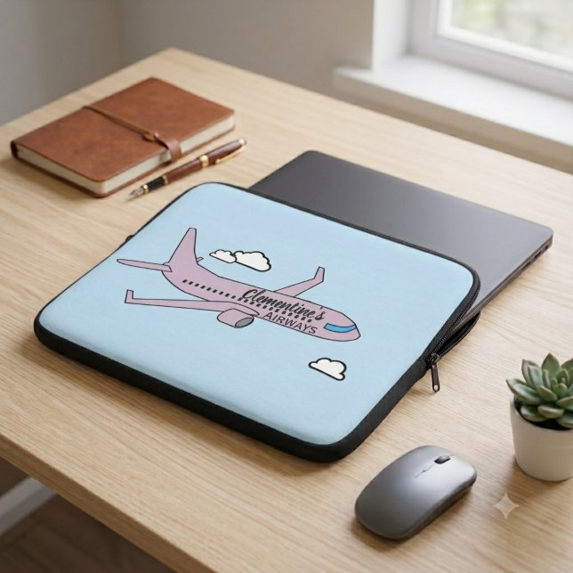 Anpassbares Flugzeug  Laptopschutzhülle (Von Creator hochgeladen)