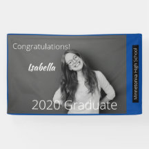Anpassbares Foto 2020 Abschluss Vinyl Banner