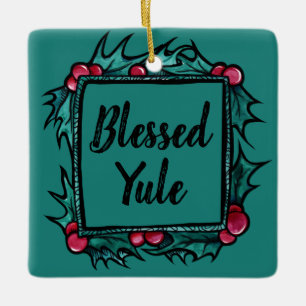 Anpassbares gesegnetes Weihnachten Keramikornament
