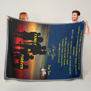 Anpassbares großes Wurf-Familien-Geschenk ideal Fleecedecke