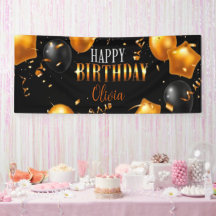 Anpassbares Happy Birthday Banner 4