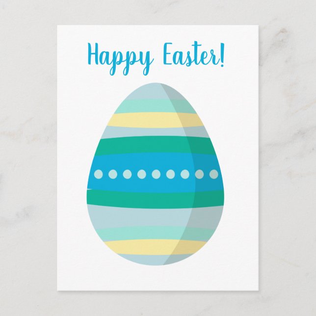 Anpassbares Happy Ostereig Feiertagspostkarte (Vorderseite)