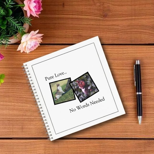 Anpassbares Haustier Notizbuch (Fully customizable spiral notebook with photos for pet lovers)
