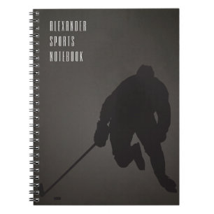 Anpassbares Hockey-Notebook Notizblock