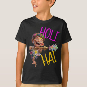 Anpassbares "Holi Hai" Lebendiges T-Shirt für Jung