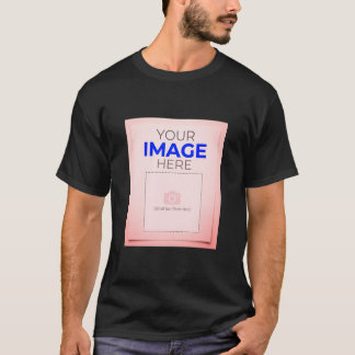 Anpassbares "Ihr Logo hier" Minimalistisches Schil T-Shirt