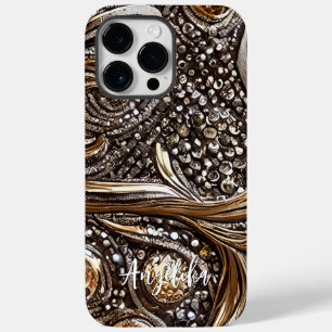 Anpassbares Kunstleder Abstract Case-Mate iPhone 14 Pro Max Hülle