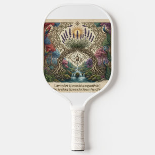 Anpassbares künstlerisches florales Muster Pickleb Pickleball Schläger