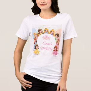 Anpassbares Prinzessinnen-Geburtstags-T-Shirt für  Tri-Blend Shirt