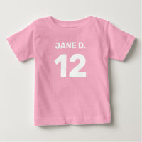 Anpassbares rosa (Front- und Rückendesign) Babykle