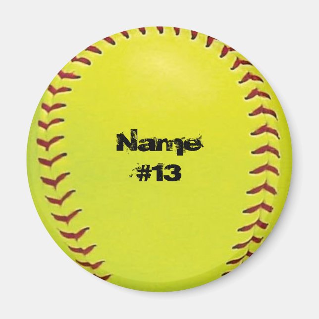 Anpassbares Softball-Magnet Magnet (Vorne)
