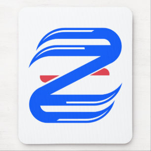 Anpassbares Sportbuchstabe Z Team Mousepad