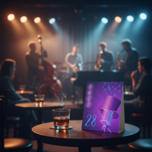 Anpassbares Tischständer-Schild für Jazz-Nachtclub Sockelschild