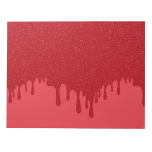 Anpassbares tropfendes Tomatenrot-Notizbuch Notizblock