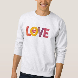 Anpassbares Valentinstag Herz Liebe Damen Sweatshirt