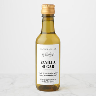 Anpassbares Vanille-Zucker-Label AF_01sq Weinetikett