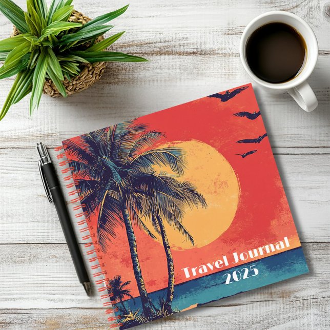 Anpassbares Watercolor Travel Journal Notizbuch (Von Creator hochgeladen)