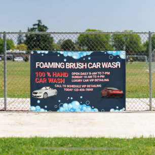 Anpassen Allgemeiner Großer Autowaschanlage Geschä Banner
