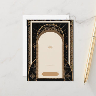 ANPASSEN: Art Deco Stil Vorlagen Postkarte