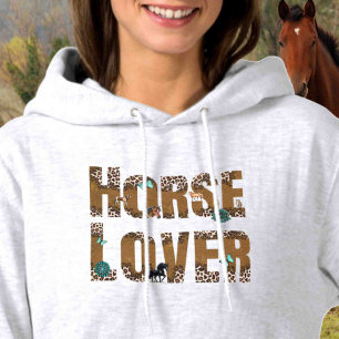 Anpassen auf Rücken Pferdeliebhaber Hoodie