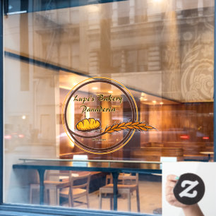 Anpassen Bäckerei Shop Brot Korn Front Fensteraufkleber