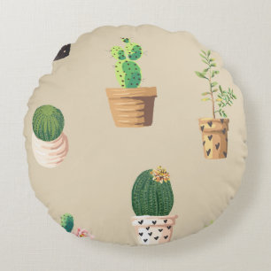 Anpassen Cooler Blume Rundes Kissen