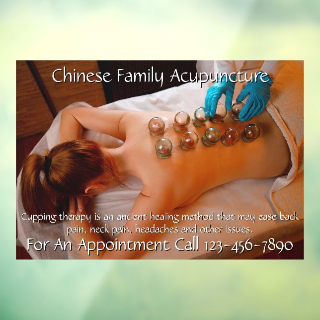 Anpassen der Akupunkturkurierung 5 Fensteraufkleber (Blatt 3)