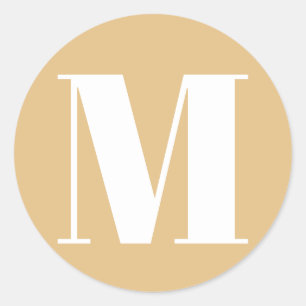 Anpassen der Anfangszahl des Monogrammes Kamel Kha Runder Aufkleber