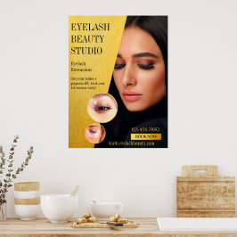 Anpassen der Größe von Eyelash Extensions Studio Poster