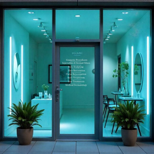 Anpassen der Hauspflege-Kosmetikdienstliste Fensteraufkleber (Von Creator hochgeladen)