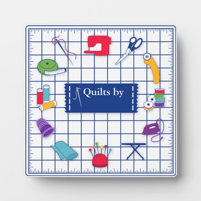 Anpassen der Label-Quilt-Zeit Fotoplatte (Vorderseite)