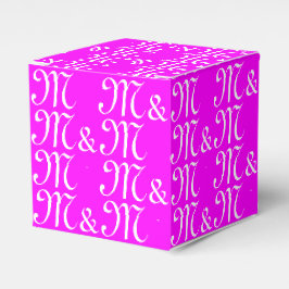 Anpassen der Monogramm-Magenta von w Paar's Initia Geschenkschachtel