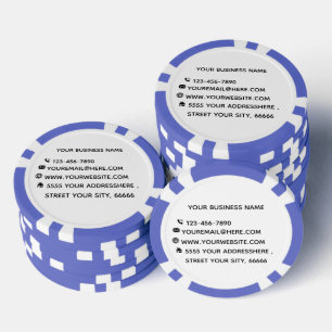 Anpassen der Poker-Chips für den Firmennamen Pokerchips