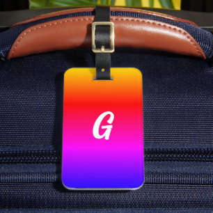 Anpassen der Rainbow-Farben für den Letter-Gepäckt Gepäckanhänger