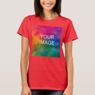 Anpassen der Roten Farbvorlage Hinzufügen von Bild T-Shirt