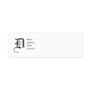 Anpassen der Rücksendeadresse für Monogramm D