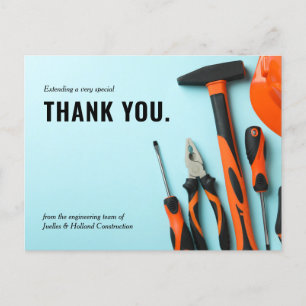 Anpassen der Toolset-Konstruktion Minimaler Dank Postkarte