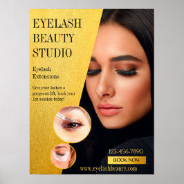 Anpassen der Vordertür von Eyelash Extensions Stud Poster