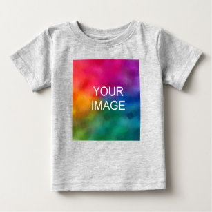 Anpassen der Vorlage für die Farbe Heidegrau Baby T-shirt
