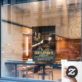 Anpassen des afroamerikanischen Barbershop-Geschäf Fensteraufkleber