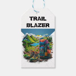 Anpassen des Camping-Backpackens Geschenkanhänger