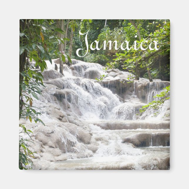 Anpassen des Dunn's River Falls Fotos Magnet (Vorne)