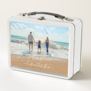 Anpassen des Foto Text Metal Lunch Box