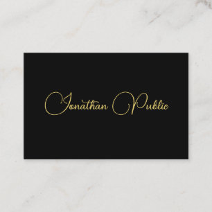 Anpassen des Handgeschriebenen Skriptnamensvorlage Visitenkarte